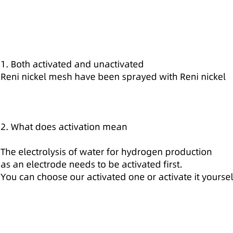 Disesuaikan Ni paduan aluminium semprot dilapisi Renee nikel mesh/elektrode sel elektrolit alkali