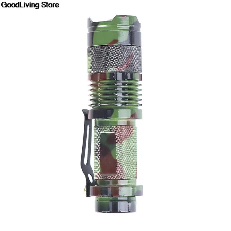 SK68 1000LM Flashlight Waterproof Camouflage LED Flashlight Torch Portable Light Camping 3 Mode Light Lamp Mini Flashlights