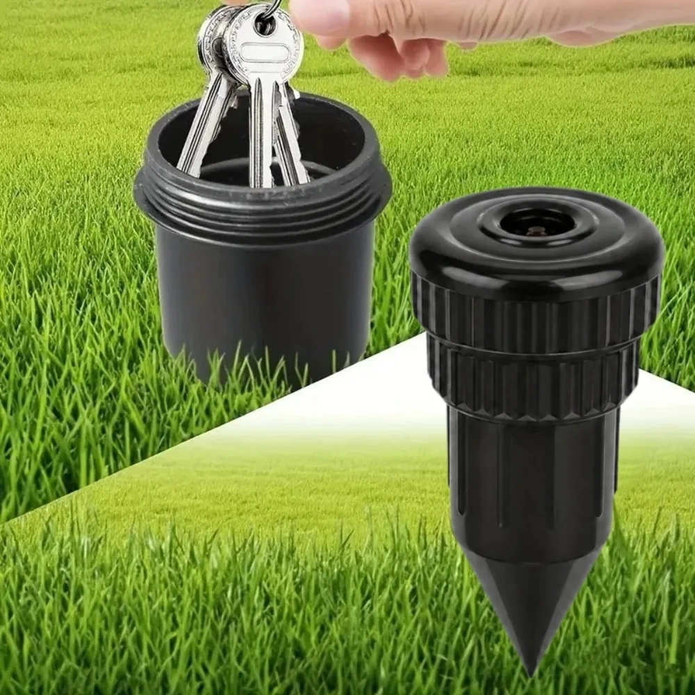 Garden Key Hider Plastic Watering Nozzle Shape Design Outdoor Garden Yard Lawn Waterproof Key Box Easy To Insert Into Grassland