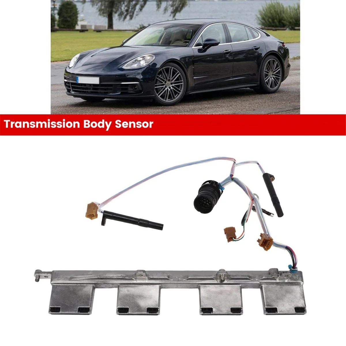 Sensor do corpo da transmissão do carro com unidade de controle hidráulica, Porsche Panamera 2010-2016, 97031708530