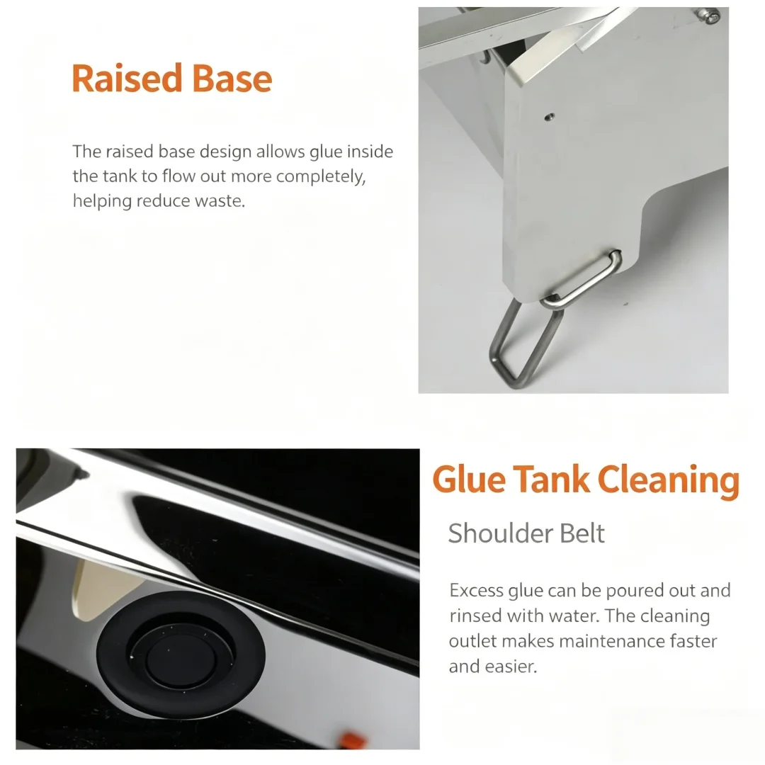 53‑70cm Stainless Steel Wallpaper Sizing Machine, Hand Operated Wall Paper Glue Coating Applicator
