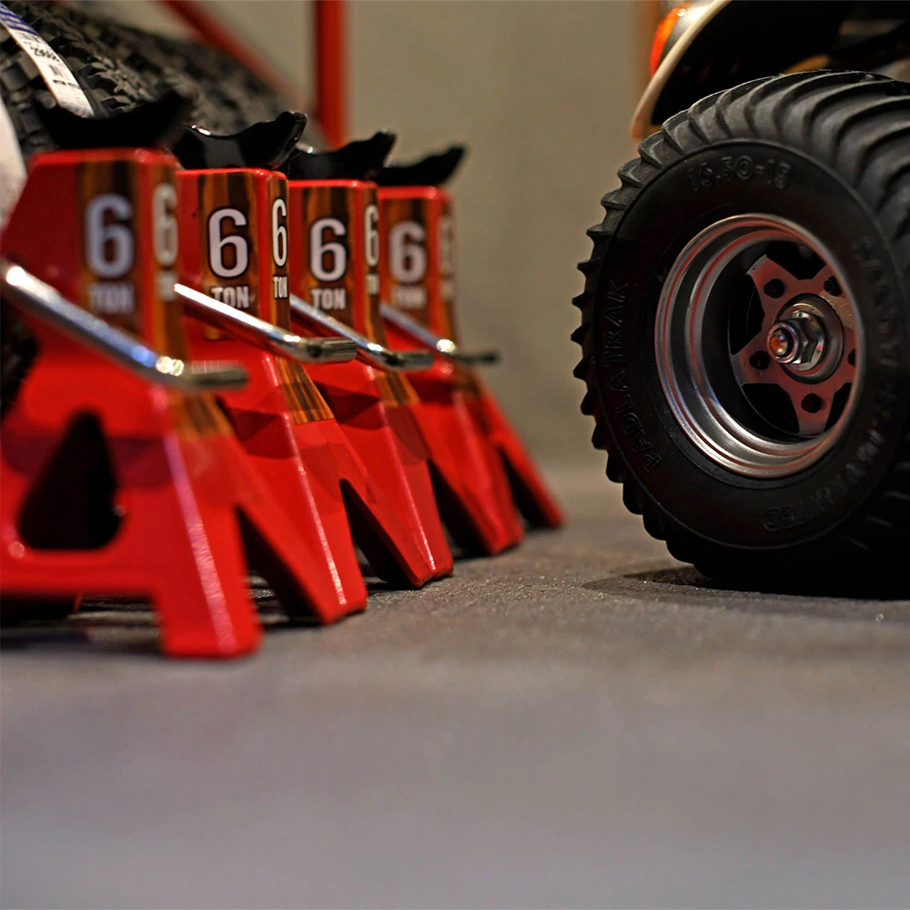 Martinetto in scala metallica da 3 Ton/6 Ton regolabile in altezza per 1/10 RC Crawler TRX4 TRX6 SCX10 III strumento per la decorazione del Garage