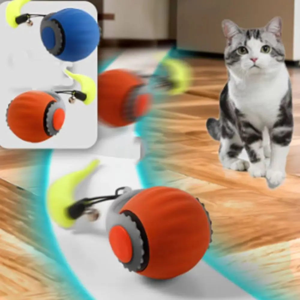 

Gravity Sensor Cat Interactive Ball Automatic Moving Smart Pet Toy Ball Silicone Flexible Jumping Rolling Ball Puppy Cat Toys