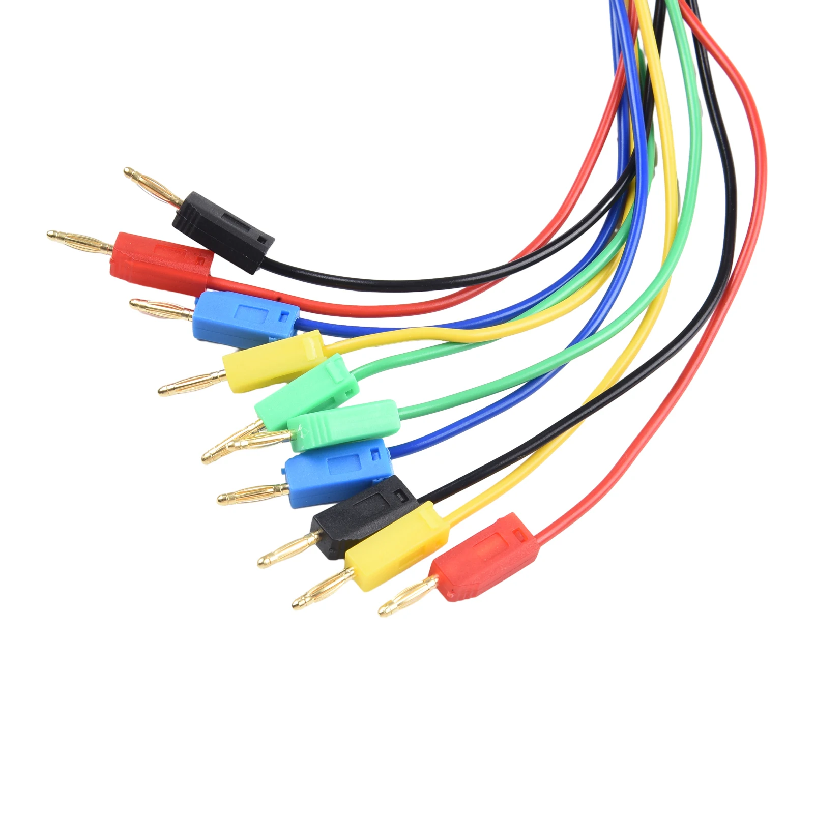 Reliable 5PCS Banana Test for jumper Wire Cable Powerful Insertion and Removal Gold Plated for Oxidation Reliable