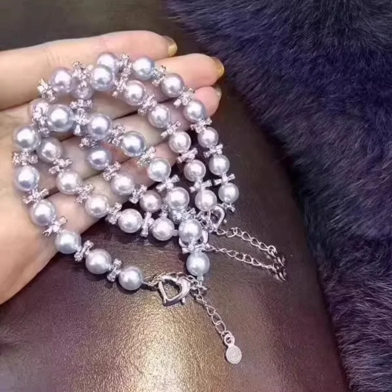 5pcs Copper Gold-plated DIY Jewelry Bead Accessorie Seiko Gear Spacer Through Hole Women's Handmade Pearl Necklace Bracelet Bead