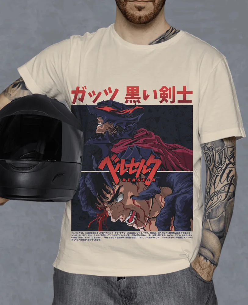 Berserk T-Shirt, Japanese Anime Shirt, Anime Manga Shirt, Trendy Shirt Anime