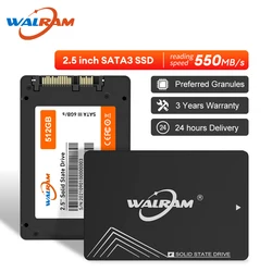 WALRAM Sata3 SSD 1TB 2,5-calowy wewnętrzny dysk twardy 128GB 256GB 512GB Dysk twardy SSD do laptopa stacjonarnego