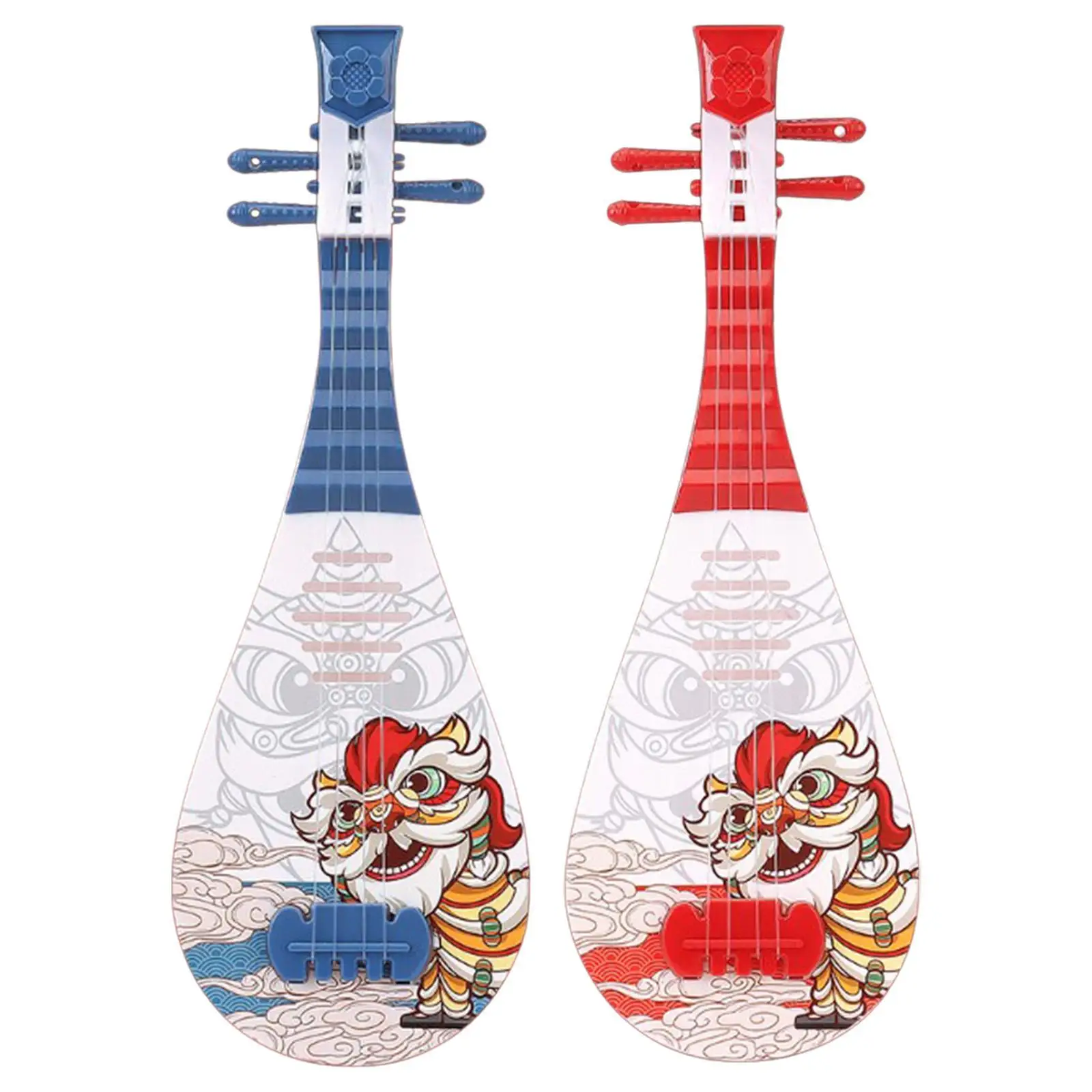 محاكاة القيثارة لعبة الغيتار الصغيرة لعبة الأسد الرقص قابل للتعديل سلسلة مقبض الاطفال الغيتار لعبة موسيقية للأطفال