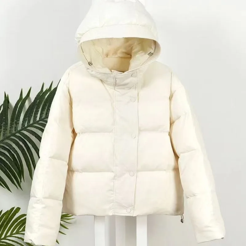 TSTCTB-abrigo acolchado de invierno para mujer, chaqueta Vintage holgada de plumón de pato blanco, Parkas cálidas ultraligeras a la moda para mujer 2023