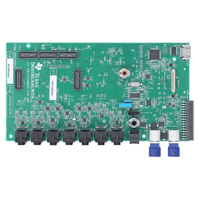 TopElec J7EXPEXEVM Display Expansion Card with Audio Codec Compatible with J721EXCP01EVM/Jacinto 7 Industrial-Grade for Embedded