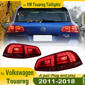 Světla do auta pro VW Touareg LED zadní světla 2011 2012 2013-2018 Touareg LCI zadní světla DRL Dynamické signální světlo pro zpátečku Autopříslušenství 10 nejlepší prodej LED zadní světla pro VW Touareg - №6