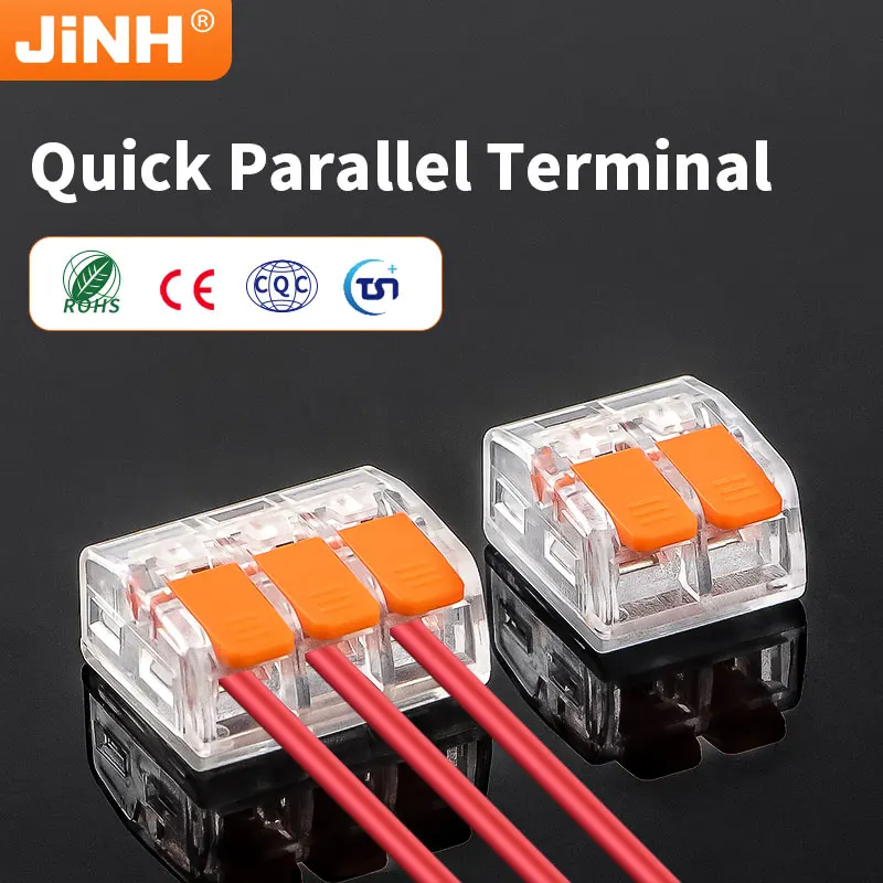 

JINH 100 Pcs Orange Universal Type Quick Plug-in Terminals,Electrical Equipment Connectors,Wire Connector Terminals,250V/32A