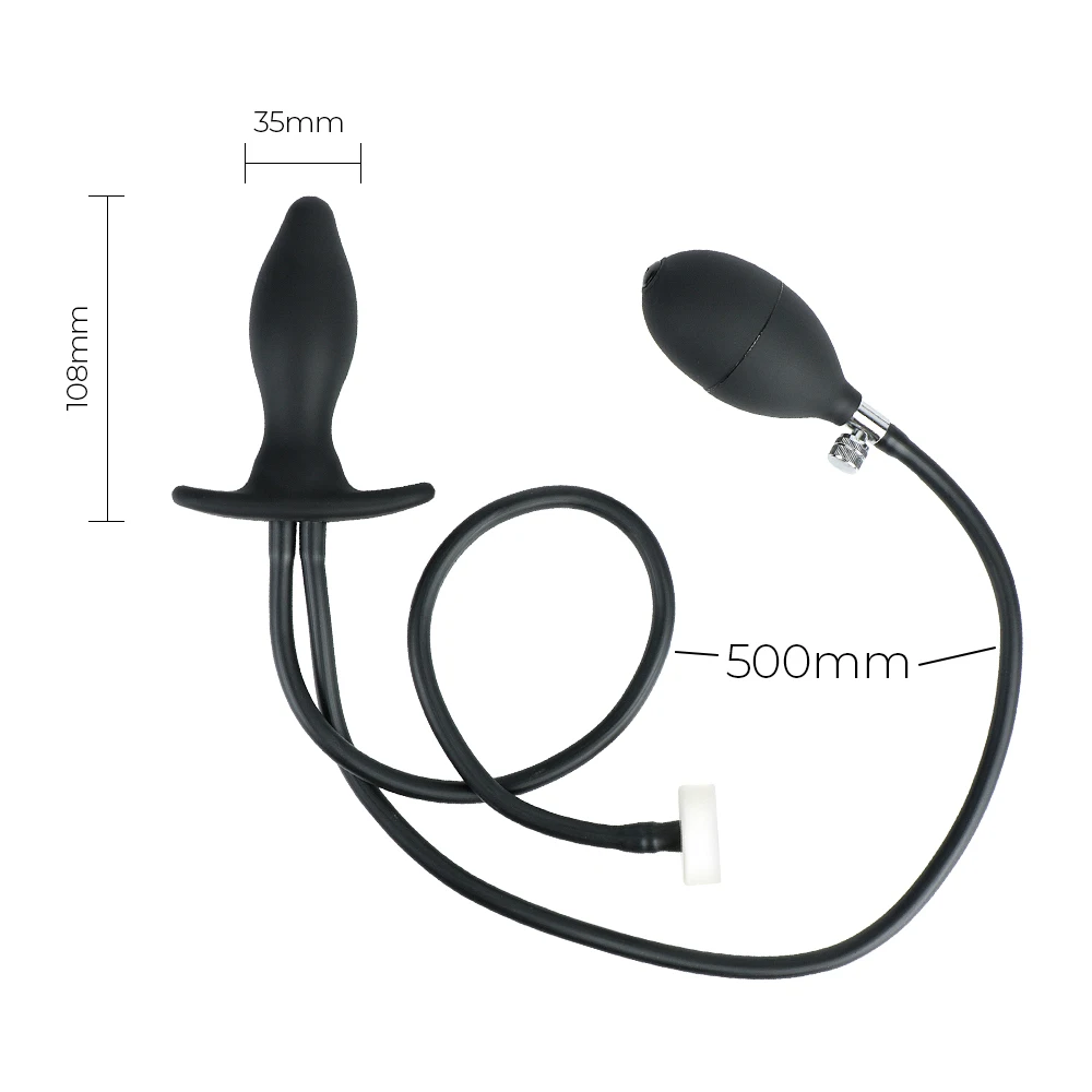 Anal Dilator 3 IN 1 Enema Cleaner Prostate Massager Water Spray Butt Plug Inflatable Anal Plug Sex Toys for Women Men