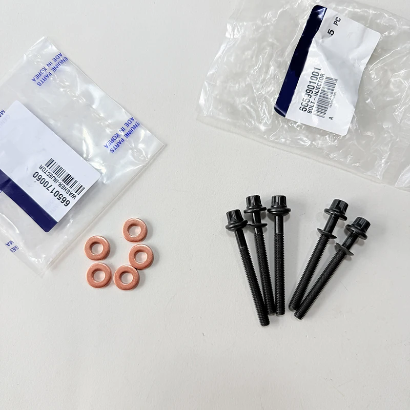 New Genuine Injector Bolts OEM 6659901001 for Ssangyong Rexton Actyon Kyron Korando C 6650170060