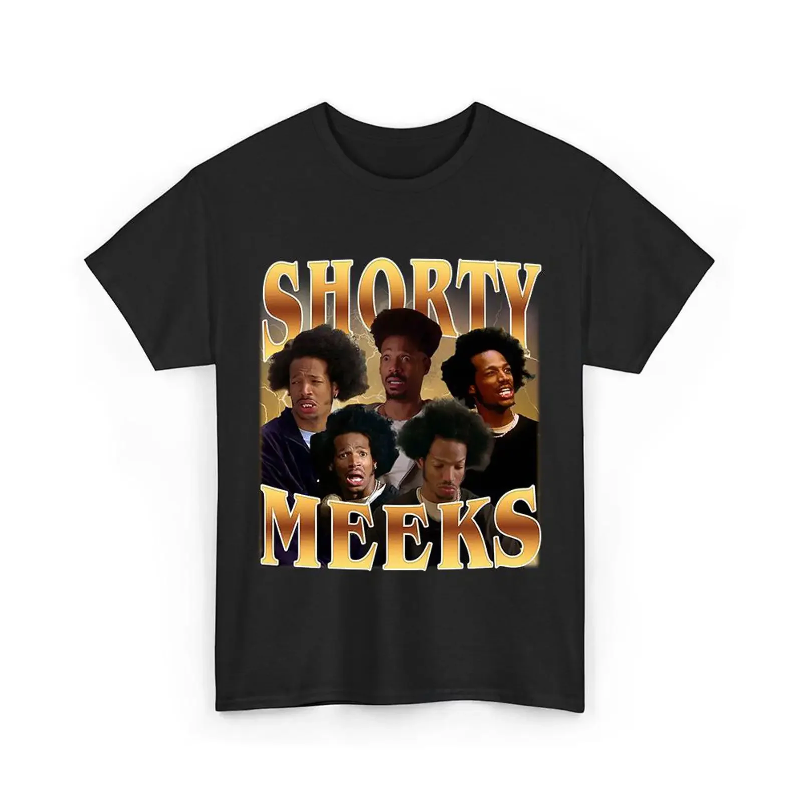 Shorty Meeks Marlon Wayans vintage bootleg shirt sweaT T vintage Washed Comfortable Stretched Slightly homme streetwear