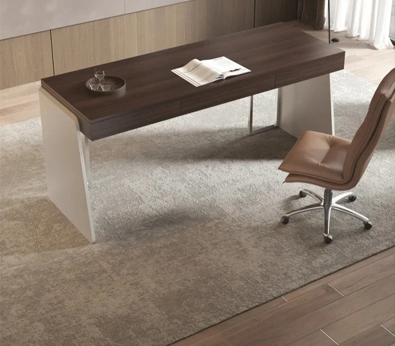 Premium design desk light luxury modern study computer table Italian minimalist home living room
