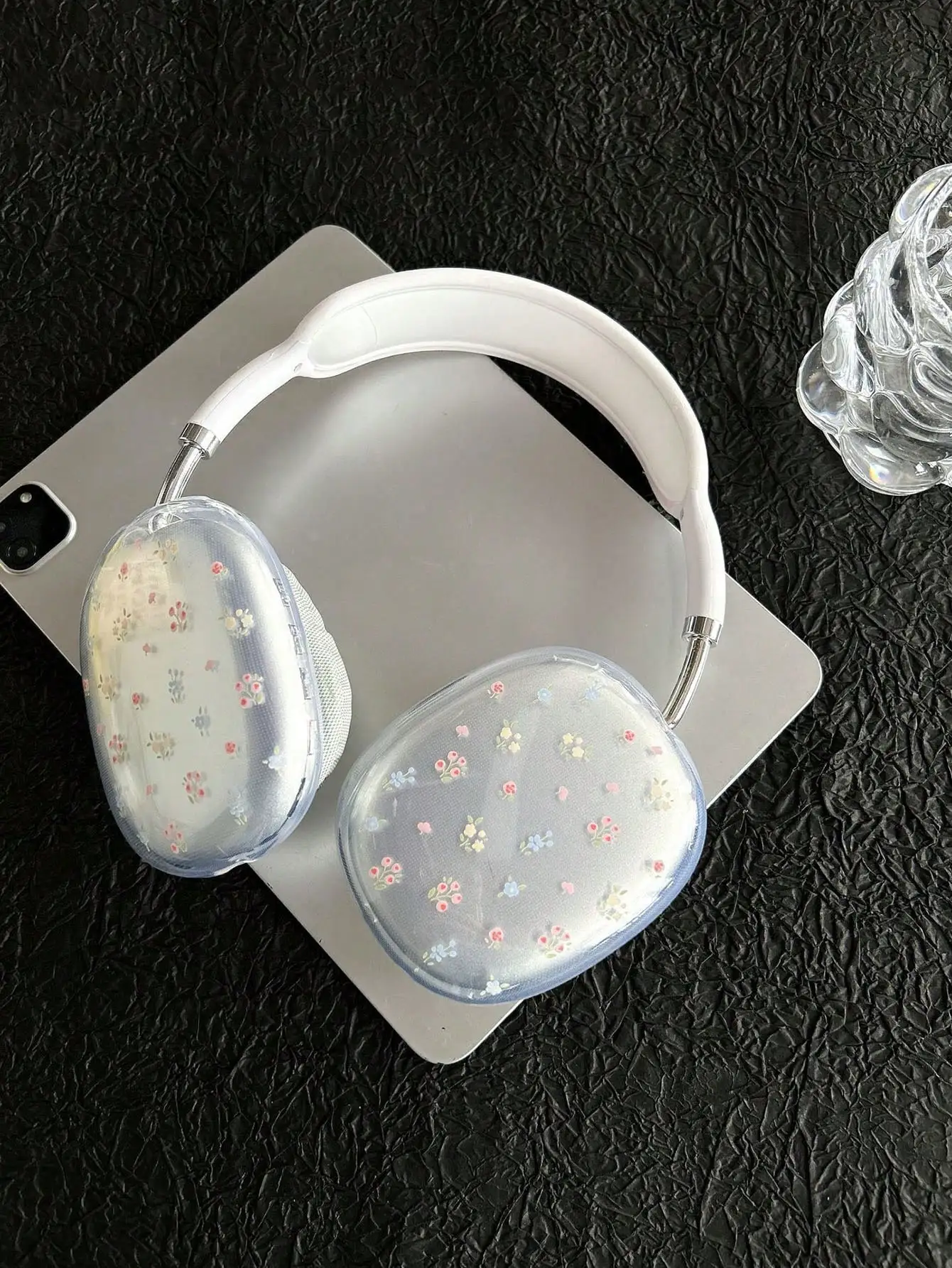 

1pc Lily Flower Protective Case Compatible With Apple Max Headphones