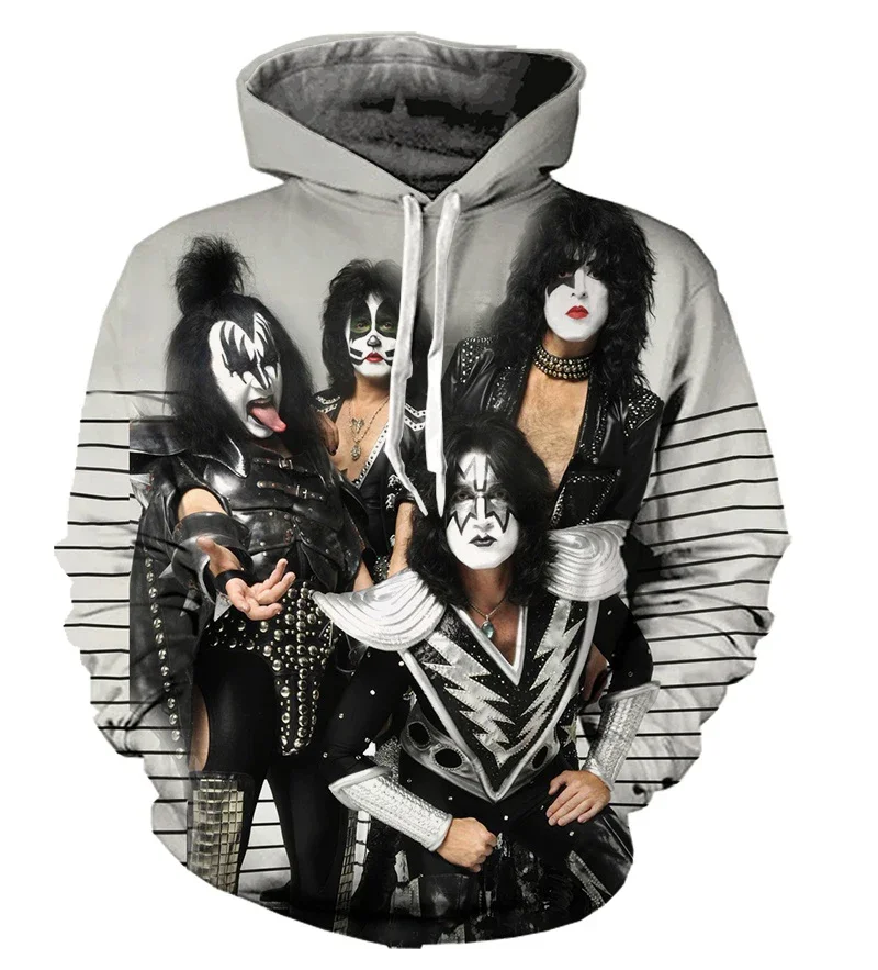

Autumn KISS Rock Band 3D Print Hoodies Men Women Fashion Casual Sweatshirts Oversized Hoodie Kids Pullovers Tracksuit Clothing
