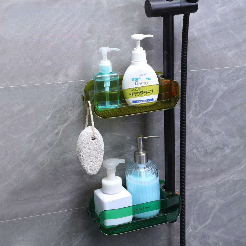 Faucet Rack Useful Things for Kitchen Organizer Snap-on Faucet Shelf Bathroom Accessories Free Installation Sink Storage Home