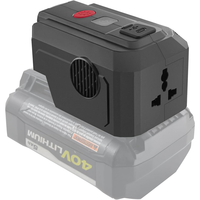 Power Inverter For Ryobi 40V Battery 200W DC 18V To AC 110V With USB Port&Type-C PD3.0 Output Port& LED Lighting US Plug