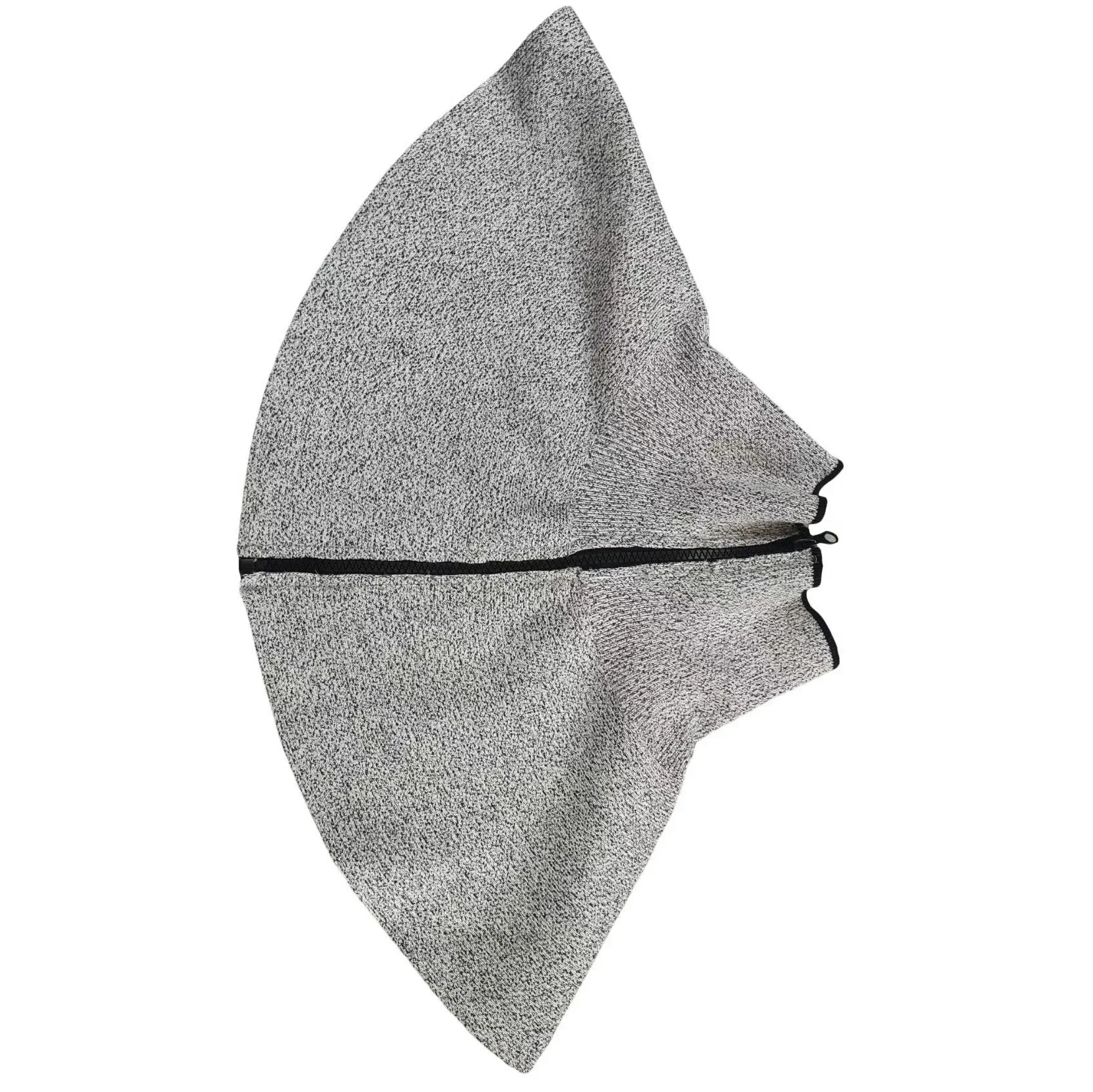 DurableGrey Zipper Anti-cutting Neck Protection Anti-cutting Wear-resistant Anti-kite Wire Cut Throat Glass Repair Shop Scarf