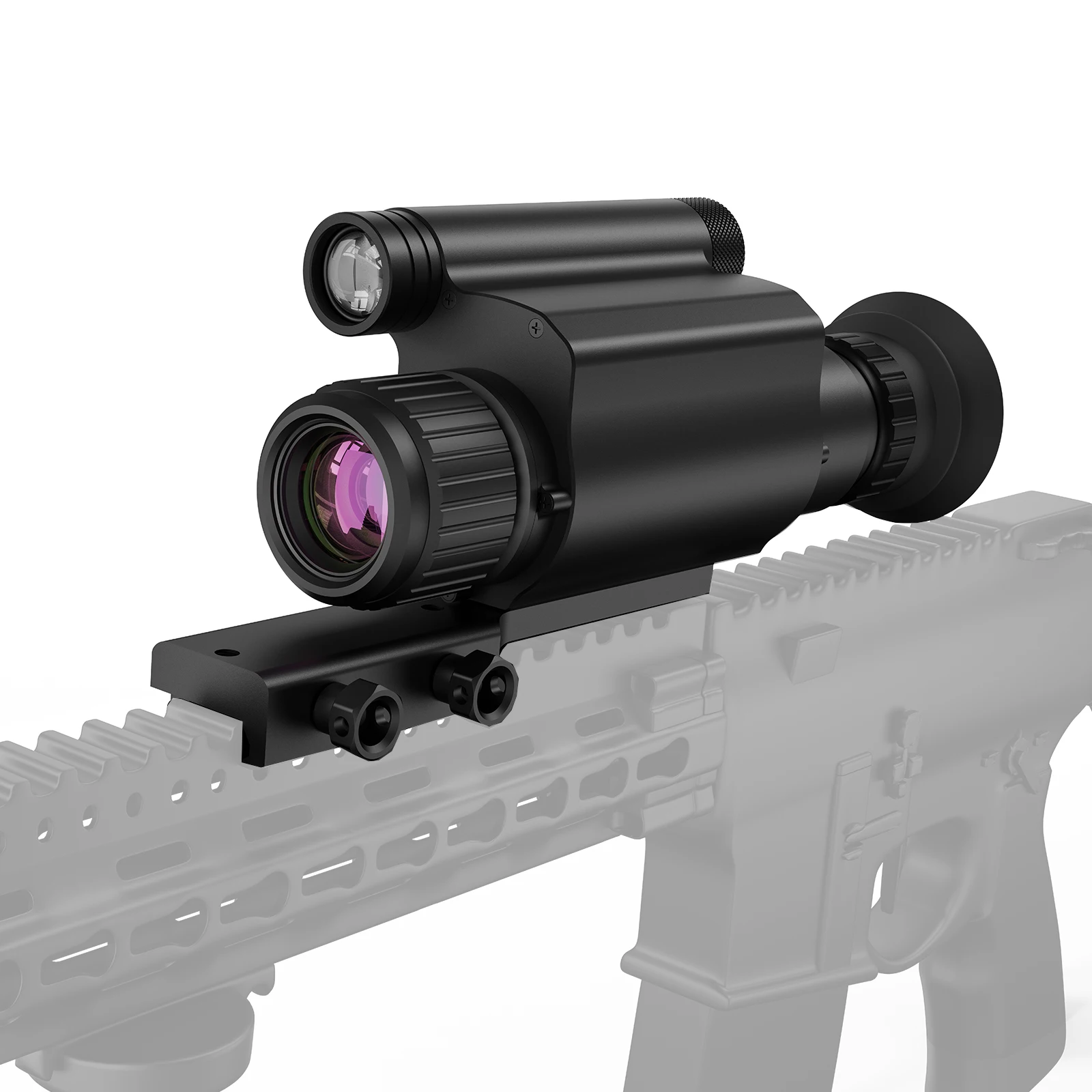 NV075 Night Vision Hunting Scope Goggles Monocular,50mm Lens,200-400M Infrared Camera Support Photo & Video,850nm IR,Metal Body