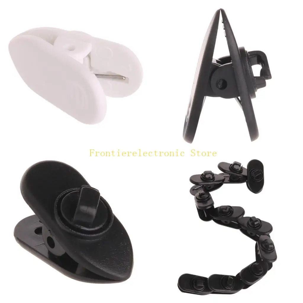 10 Pcs Rotatable Earphone Cable Clamp Round Wire Clips for Fixing Headphone Wire Clip Headset Repair Part Replacement