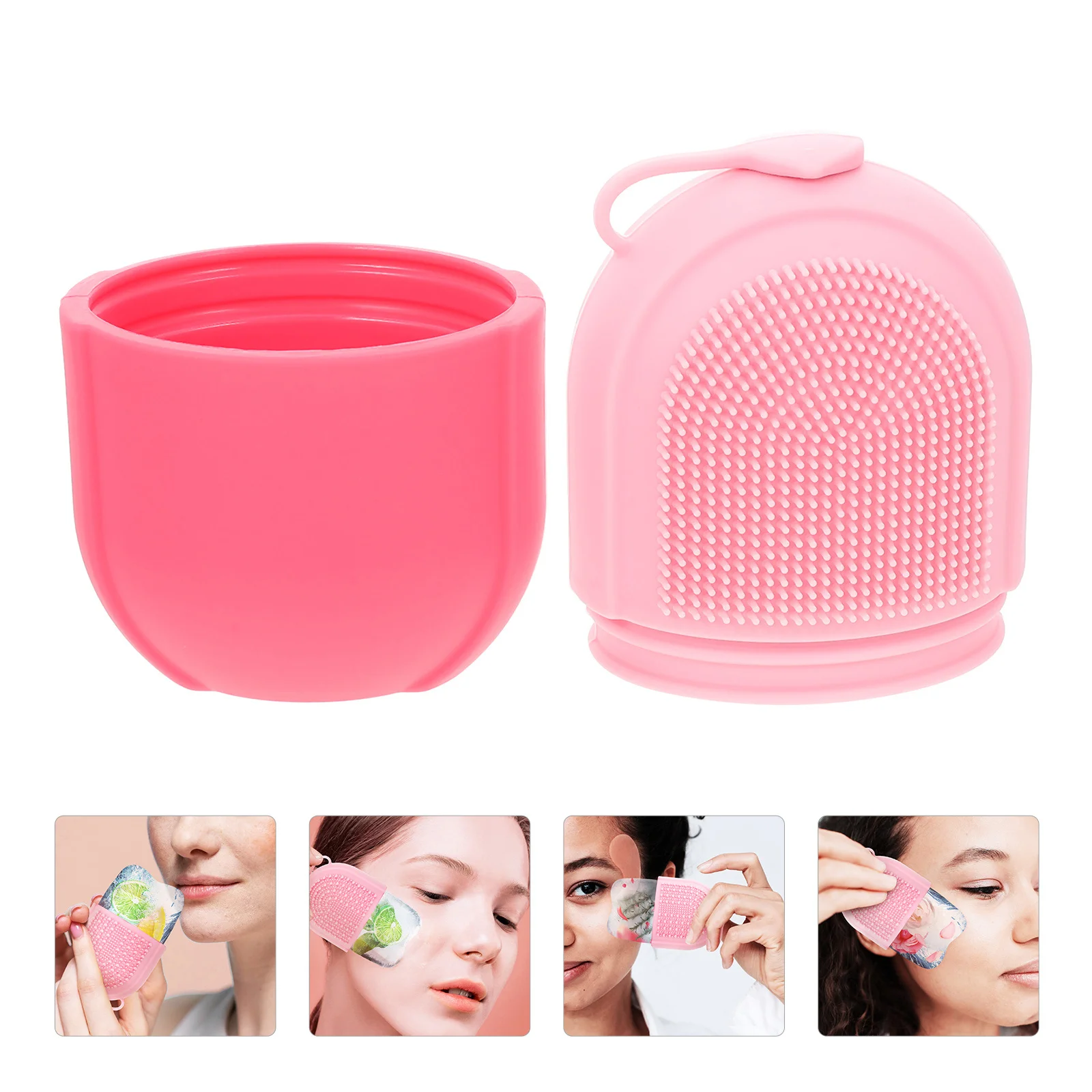 أداة تجميل الوجه من السيليكون، مادة ممتازة، تأثيرات تبريد، تخفيف الانتفاخ، العناية ببشرة الوجه