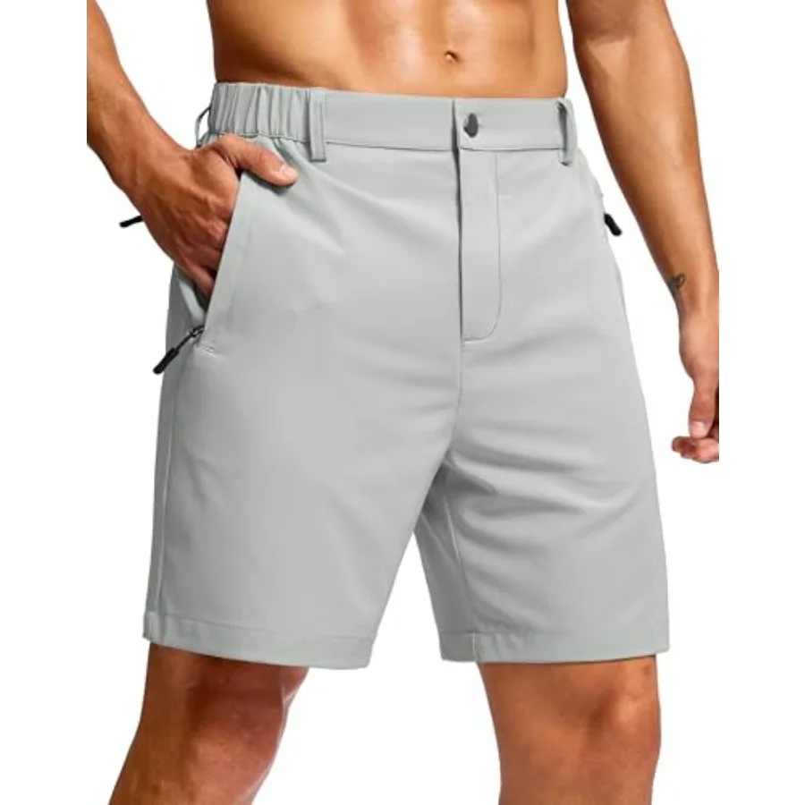

G Gradual Men's Shorts 7"/ 5"/ 9" Lightewight Casual Shorts for Men Hiking Golf Shorts with 3 Zipper Pockets