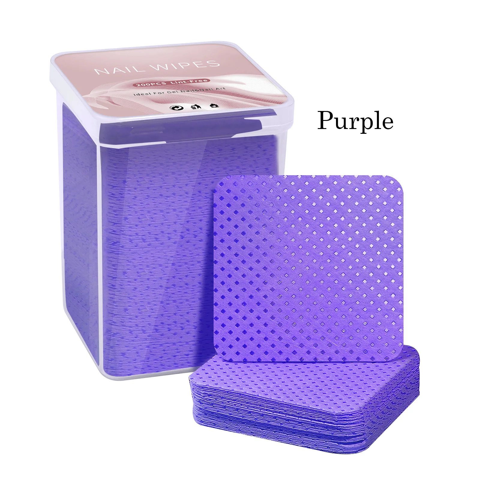 Niet-pluizende nagellakremover Katoenen doekjes UV Gel Tips Remover Cleaner Paper Pad Nagellak Art Cleaning Manicure Tools