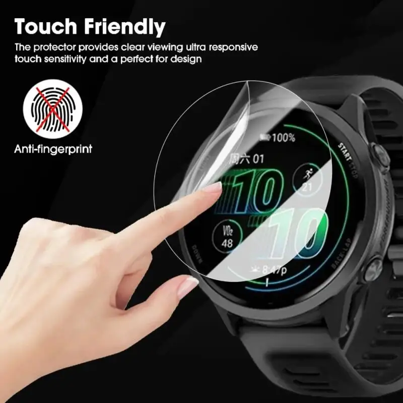 Soft Hydrogel Screen Protector Film For Garmin Forerunner 570 42mm 47mm HD Clear Smart Watch Protective Film For Forerunner 970