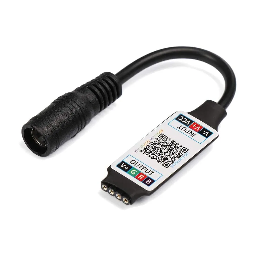 Mini RGB Bluetooth Controller DC 5V 12V 24V Music BT Smart APP Controller Light Strip Control for RGB LED Strip