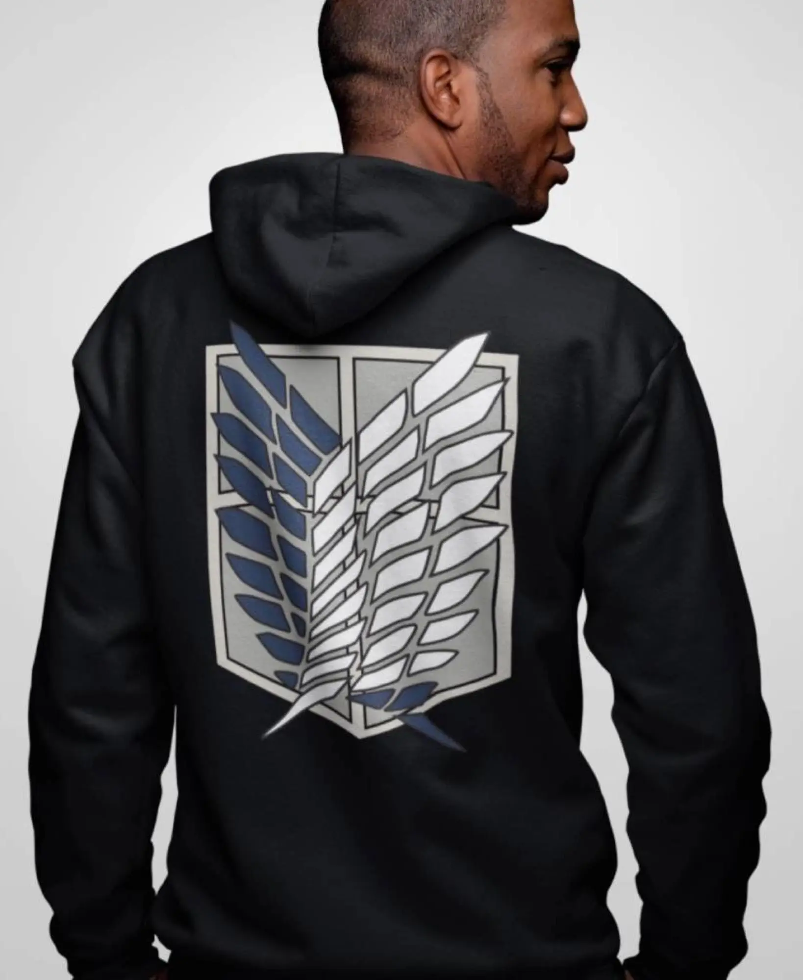 Ataque em titã moletom com capuz masculino feminino anime zip up jaqueta oversized casual streetwear primavera outono moda pulôver casacos