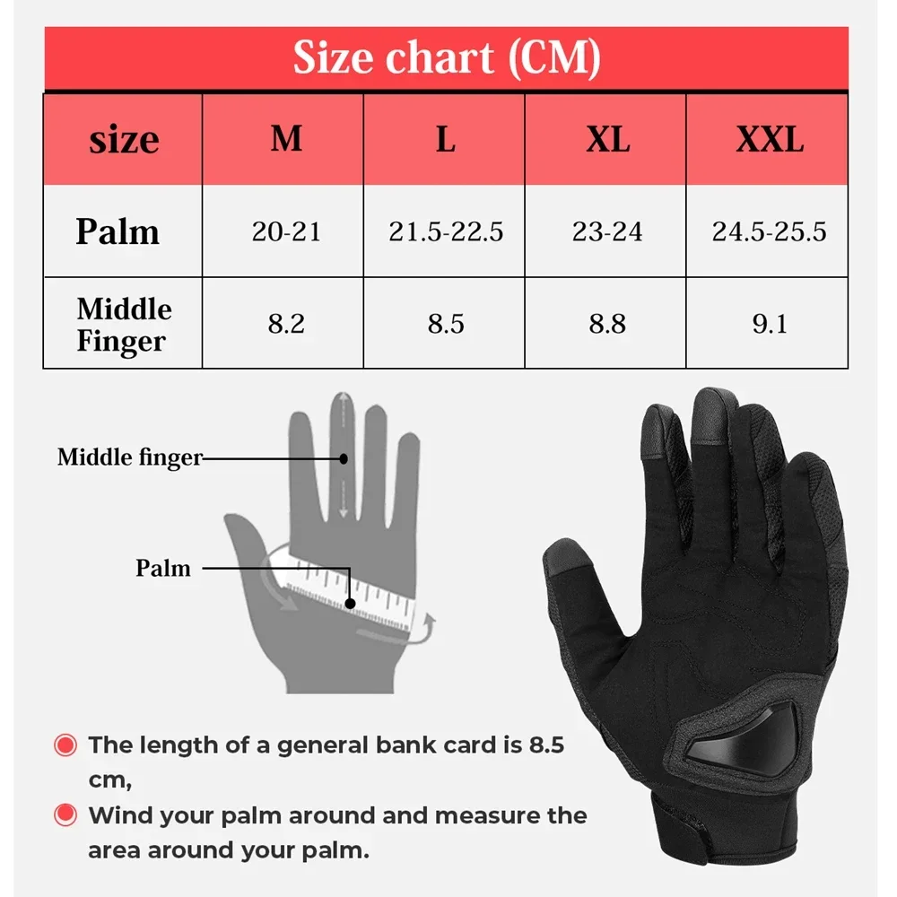 KEMiMOTO Men Motorcycle Gloves Cycling Mountain Bike Guantes Motocross Luvas Touch Screen Moto Gloves Men Spring Summer - Image 6