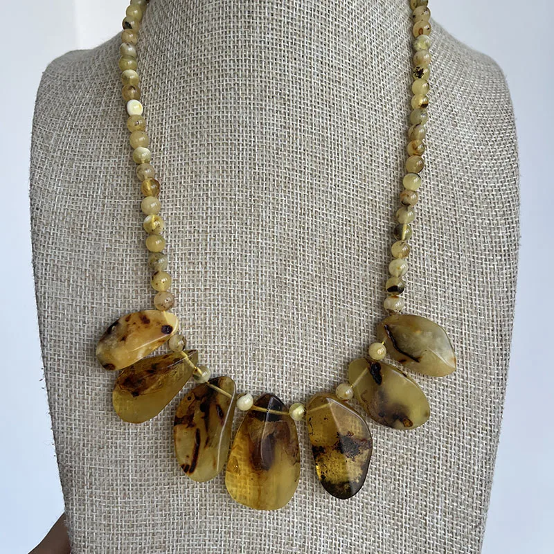 Yoowei Halskette aus 100 % Naturbernstein als Geschenk, europäische baltische Original-Medizinperlen, wunderschöner, einzigartiger Heilschmuck-Lieferant – Detail 9