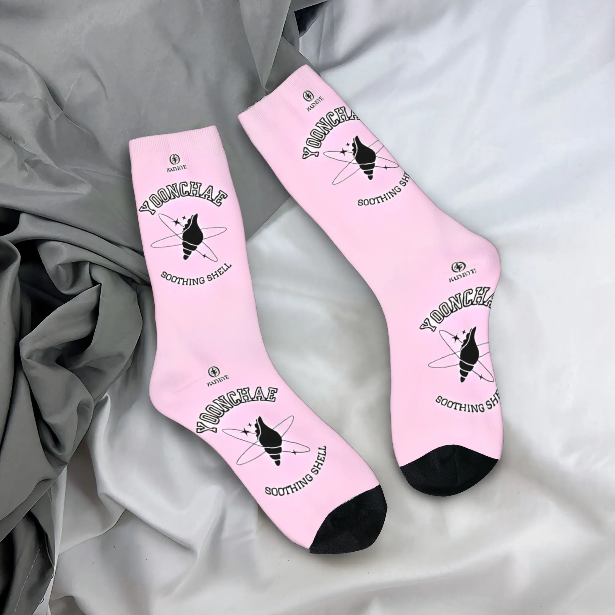 KATSEYE Yoonchae Soothing Shell DREAM CHARM ART Stockings Unisex Men  Socks Winter Skateboard Anti Bacterial Design Socks Gift