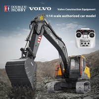 New Double Eagle E010 Remote Control Excavator Electric Cylinder Electric Full Alloy Hook Machine Excavator Construction Toy