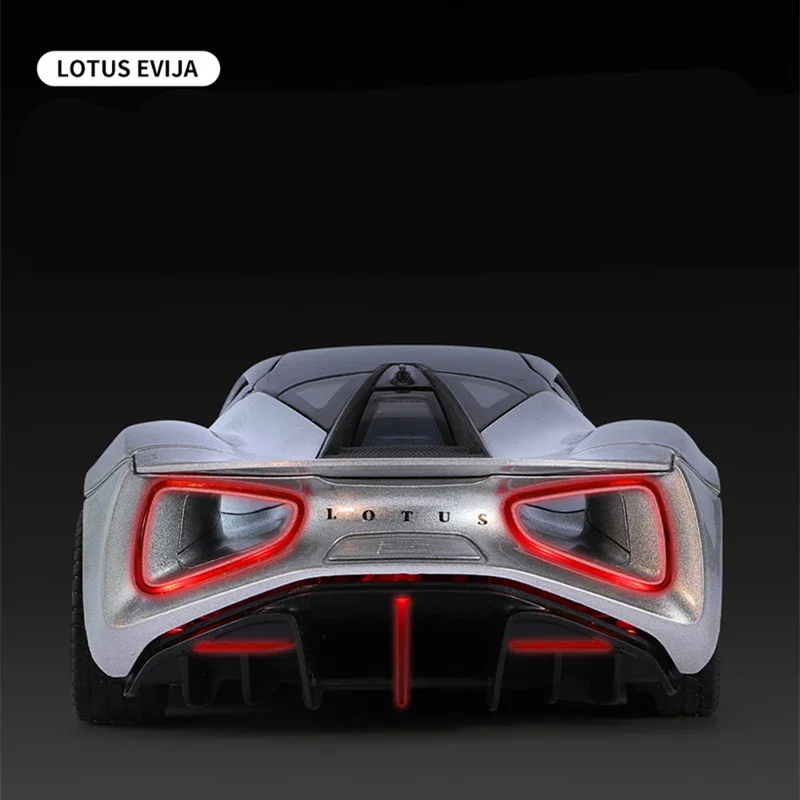 1:32 Lotus EVIJA Alloy Pure Electric Sports Car Model Diecasts Metal Super Race Car Vehicles Model Sound and Light Toy Gift