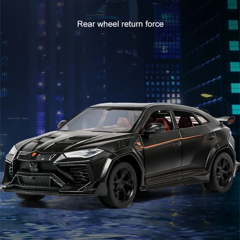 1:24 URUS SUV Alloy Sports Car Model Diecasts Metal Performance Racing Car Model Simulation Sound Light Collection Kids Toy Gift