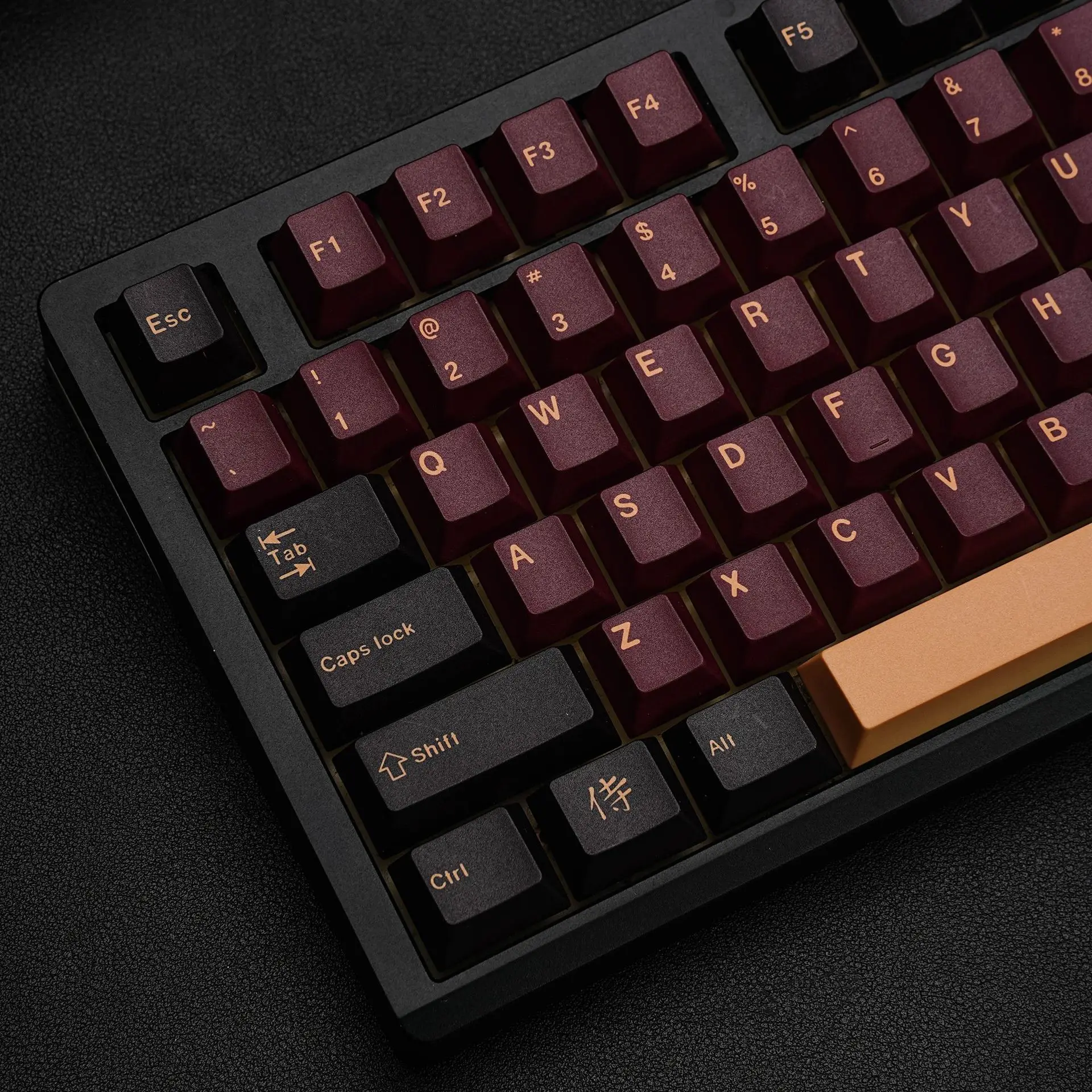 Original Red Samurai Keycap German French Spanish Korean Japanese Phonetic Cangjie Five-sided Sublimation