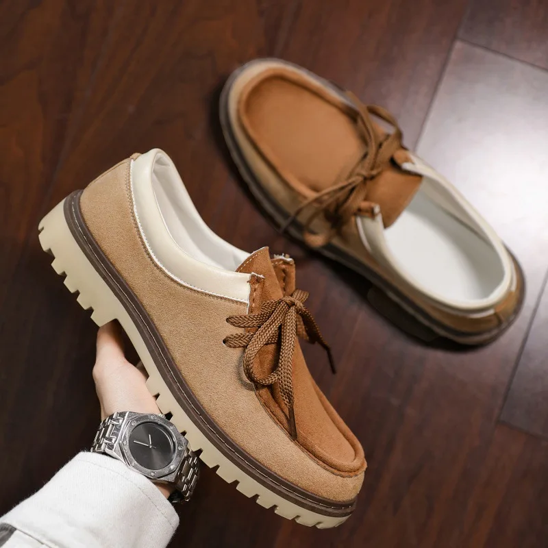 

2026 New Men's Comfortable Casual Shoes Patchwork Loafers Anti Slip Sneakers Trend Versatile Men's Shoes Zapatos De Hombre