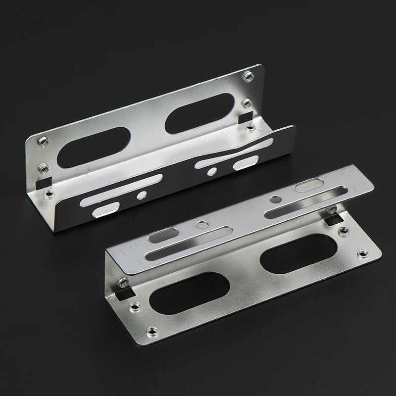 2-Pack Rack Bracket Caddy: 3.5 To 5.25 SSD M.2 HDD Compatible - Ideal for Desktop Hard Drive and Optical Drive Expansion