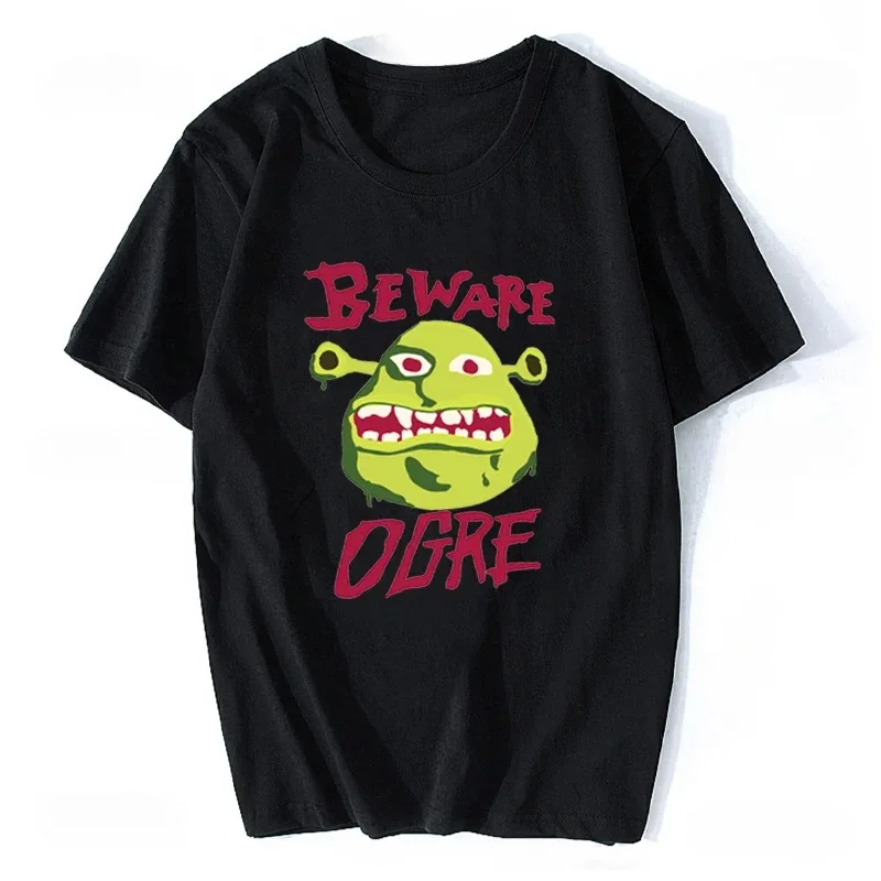 Shrek Is Love Shrekk Is Life Print T-shirts MEN Fashion Four Seasons 100% Cotton Tshirts O-Neck High Street Manga Graphic