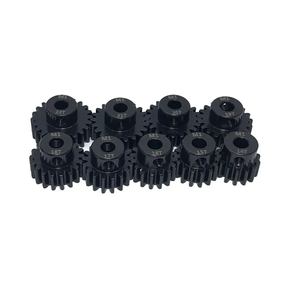 High Quality 11T-30T Material Harden M1 5mm Shaft Metal Pinion Motor Gear for 1/8 RC Buggy truggy Monster truck