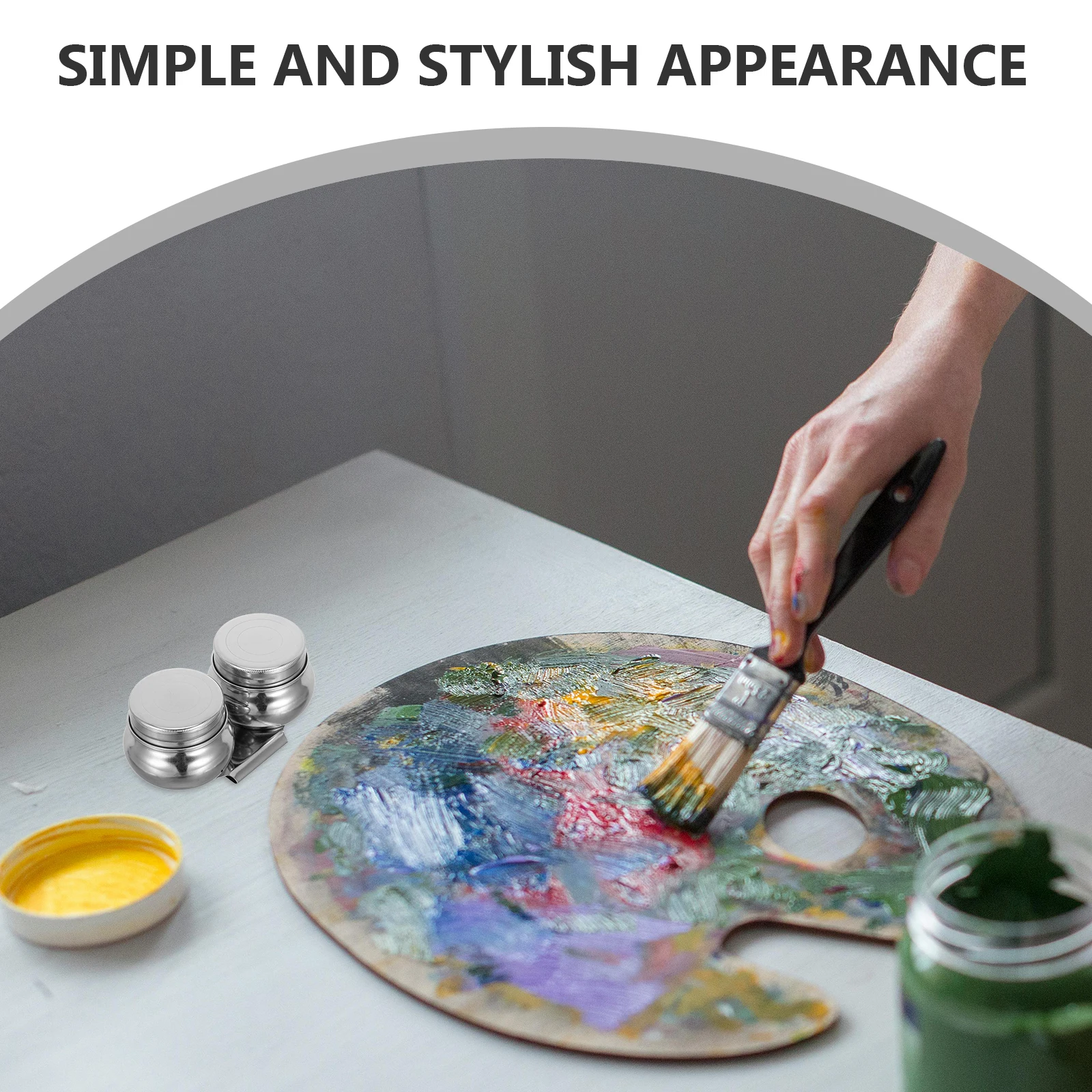 Duża, przenośna paleta do malowania olejnego, pojemnik do mieszania farb artystycznych, odpowiedni do malowania na zewnątrz i wewnątrz pomieszczeń.