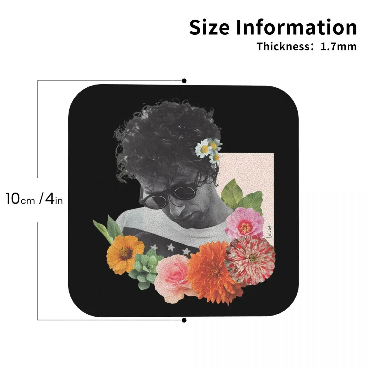 

Gustavo Cerati Music Coasters Leather Placemats Non-slip Insulation Coffee Mats For Home Kitchen Dining Pads Set of 4