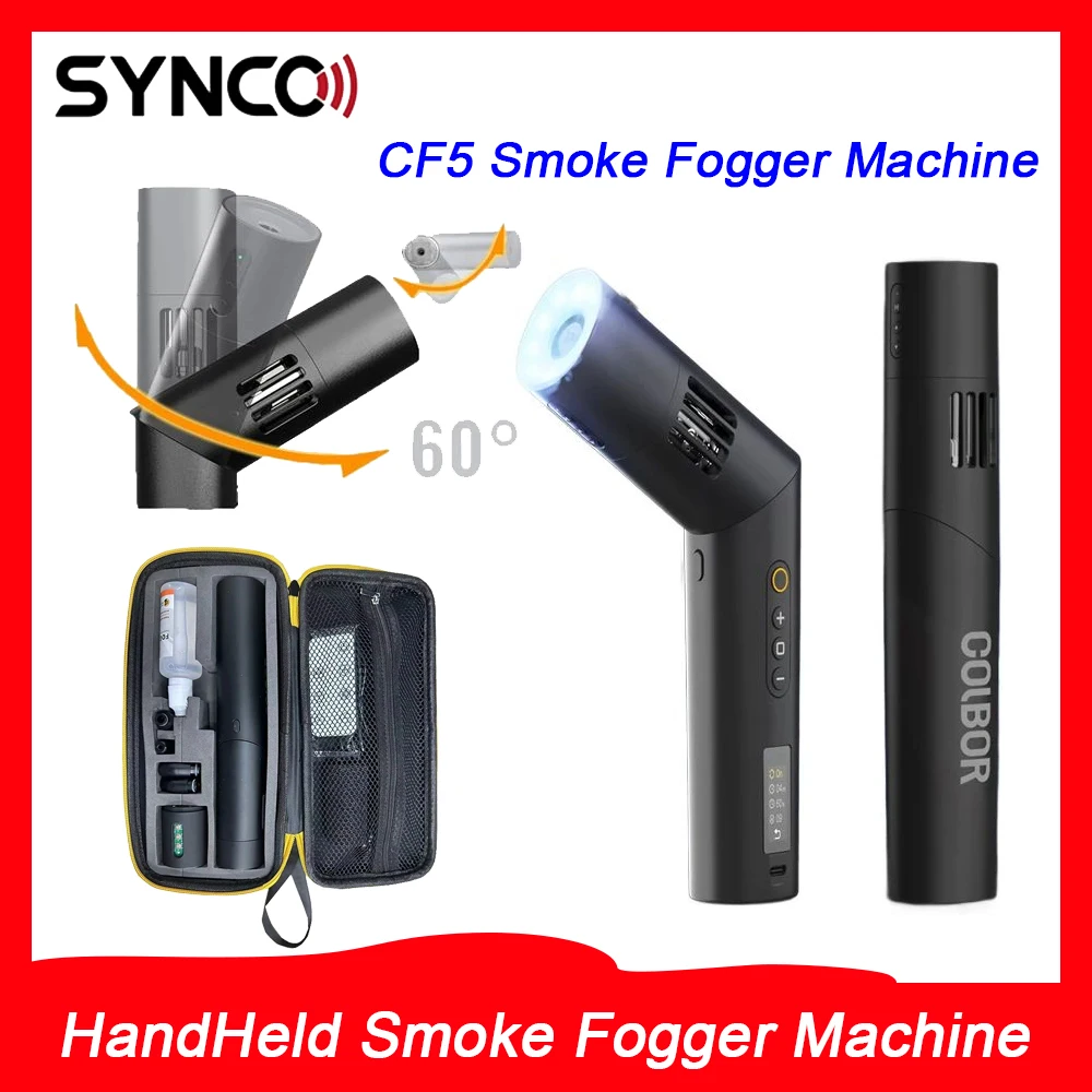 SYNCO COLBOR CF5 HandHeld Smoke Fogger Machine Bendable With Remote Control For Video Filming Stage Performance Atmosphere