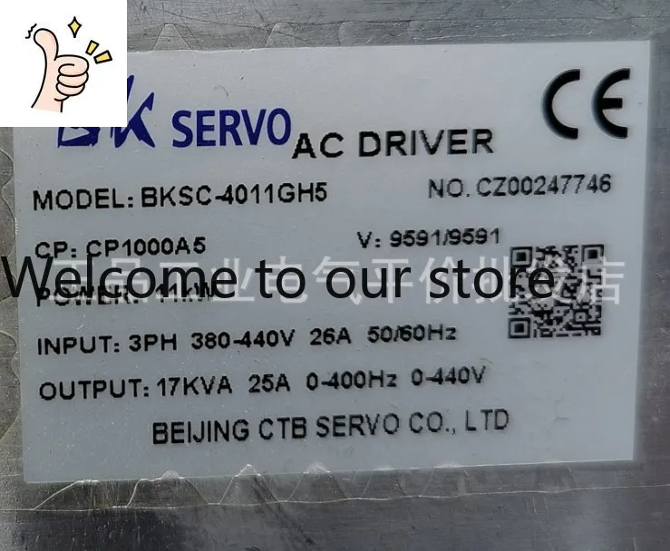 Genuine, Spot CTB BKSC-4011GH5 Super Synchronous Spindle Servo Motor, Driver 11KW