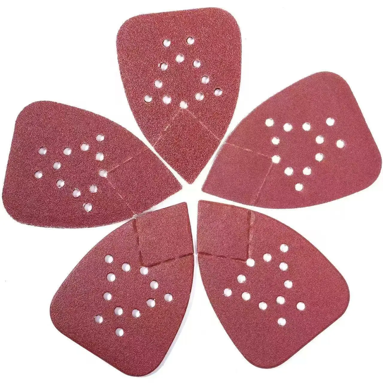 Triangular 12hole Mouse Detail Sander Sandpaper Hook and Loop Palm Sander Sanding Sheets Sand Paper Abrasive Tools 135*98mm