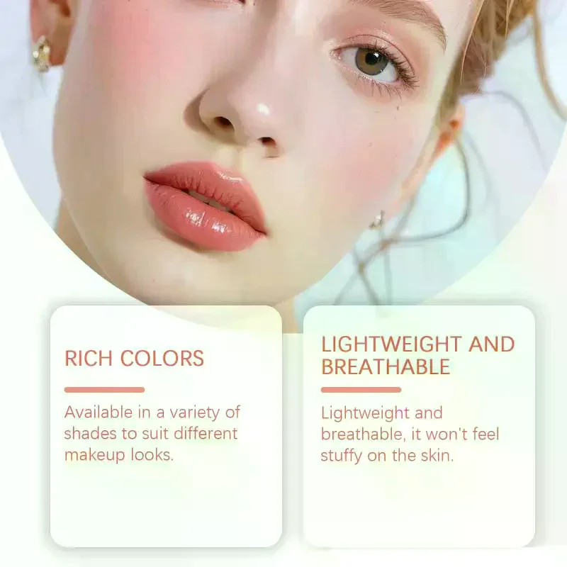 Pink Cherry Blossom Cream Blush, Convenient For Everyday Wear, With a Sheer, Natural, Luminous Finish That Adheres